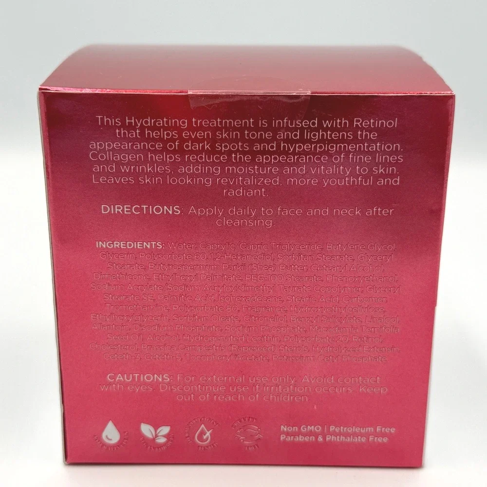 Clear Beauty Retinol & Collagen Day Cream 1.69oz Anti-Aging Hydrating **NEW**